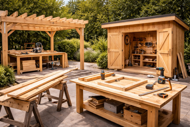 Timmerwerk voor je exterieur is geschikt vanwege de eigenschappen van Bruynzeel Plywood