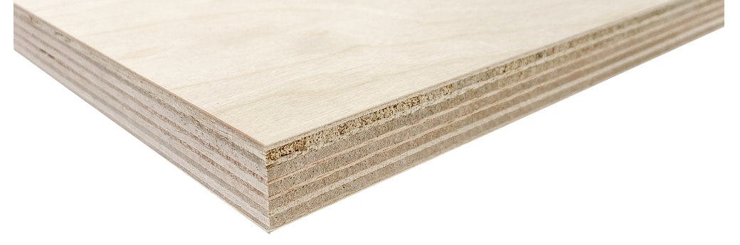 Een houten plank van Decora Berken