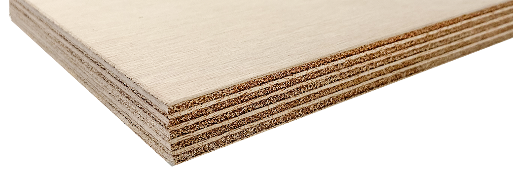 Een houten plank van Bruynzeel Hechthout