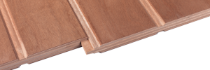 Een houten plank van Bruynzeel Multigroove