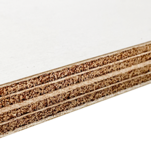 Een houten plank van Bruynzeel Paintpanel