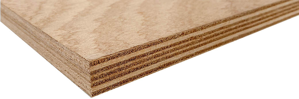 Een houten plank van Bruynzeel Mahonie