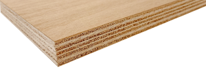 Een houten plank van Bruynzeel Suprahecht