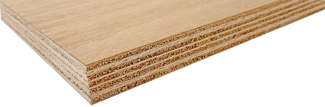 Een houten plank van Bruynzeel Suprahecht